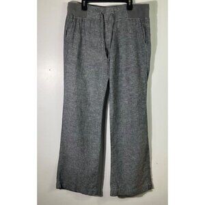 Womens Soho Street NY & Co‎ Linen Cotton Pant Heathered Gray S Avg